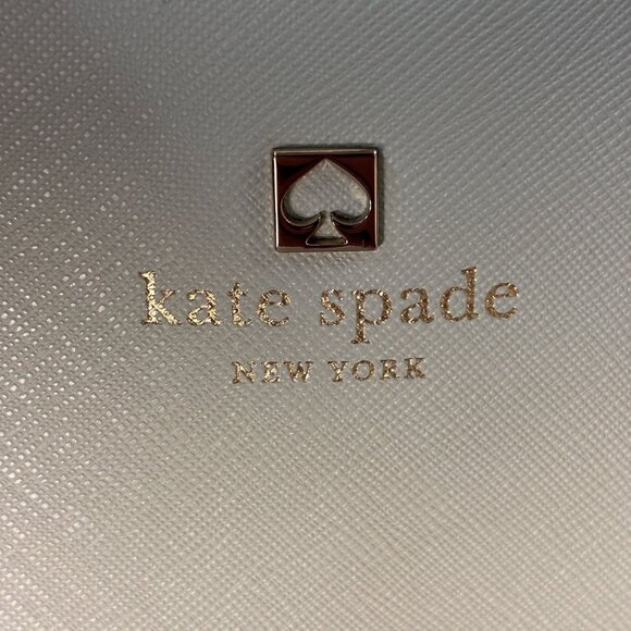 Kate Spade Womens Mint Green Leather Tote Bag With Adjustable Crossbody Strap & - Picture 9 of 9